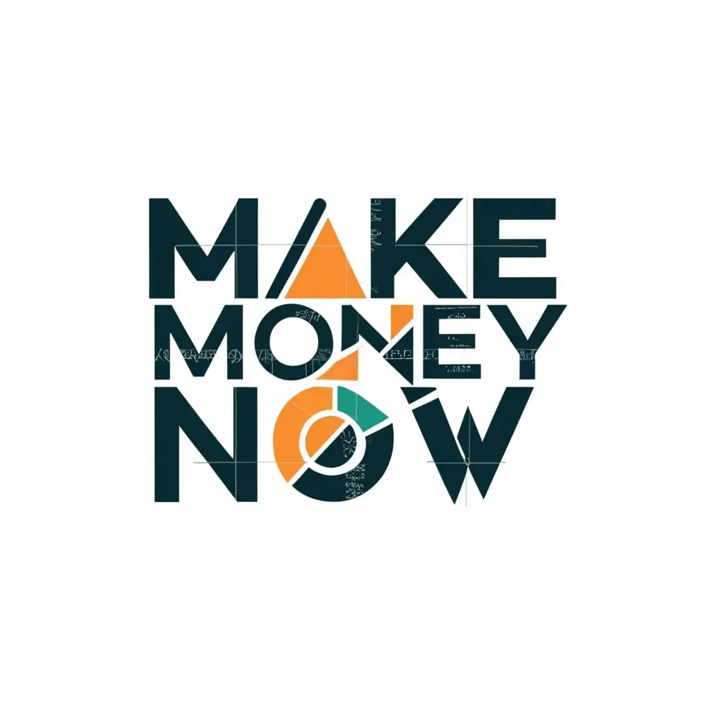a logo design,with the text "Make Money Now", main symbol:money,complex,be used in Internet industry,clear background