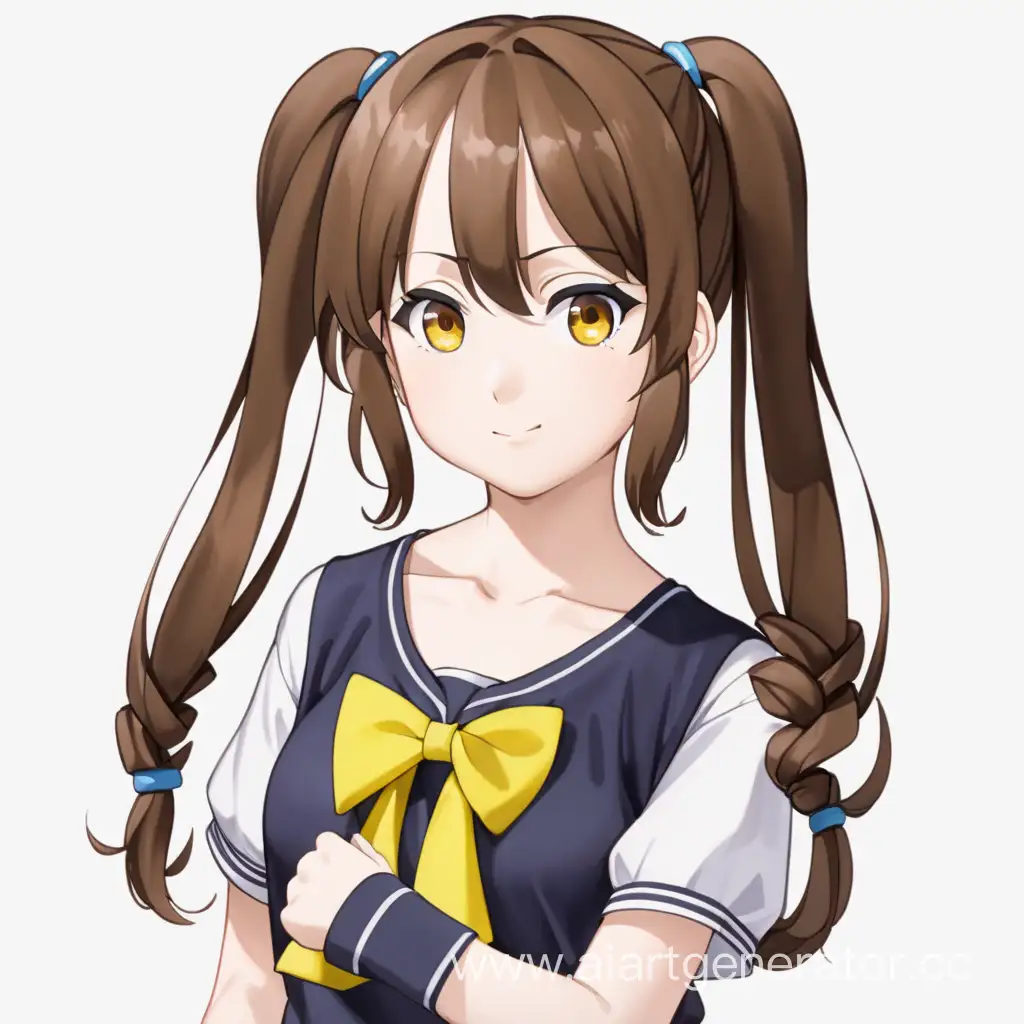 Anime-Girl-Piper-with-Brown-Hair-in-Two-Ponytails-on-Yellow-Background