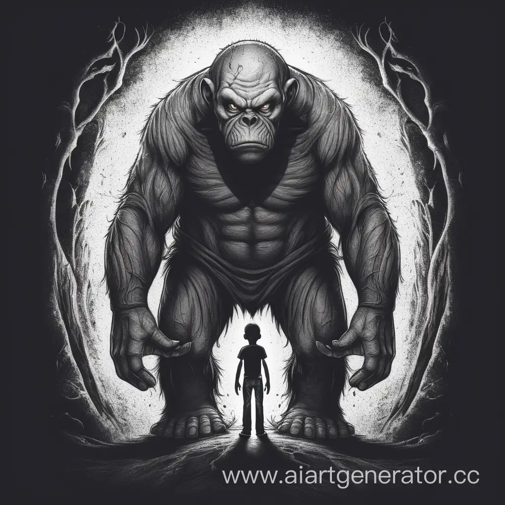 Courageous-Character-Confronting-Deepest-Fear-TShirt-Design