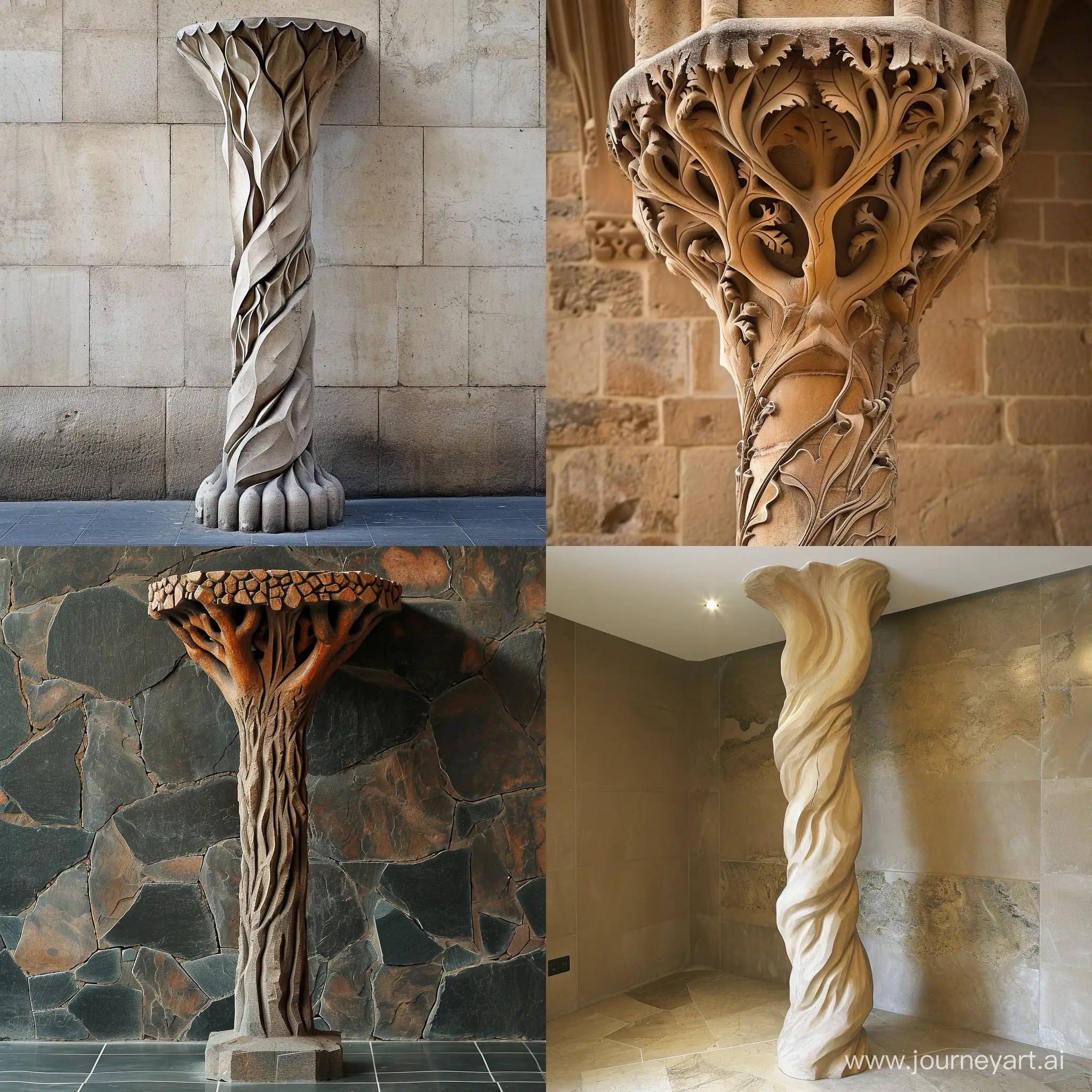 TreeInspired-Column-Art-with-Vertical-Style