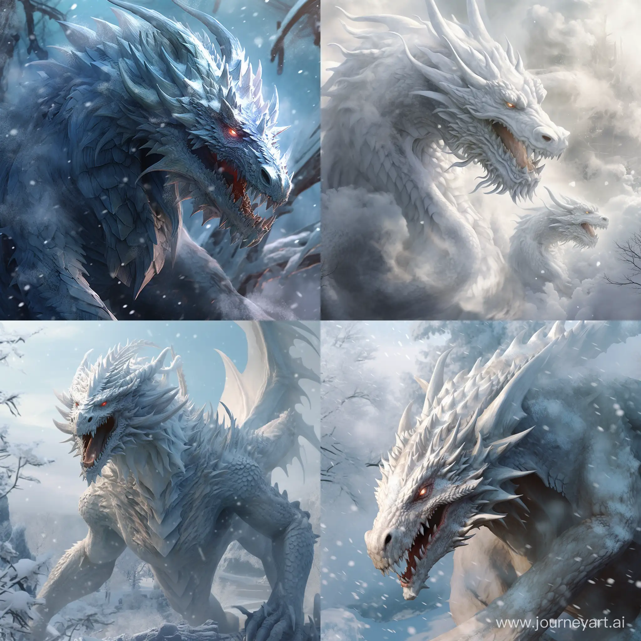Majestic-Snow-Dragons-Enchanting-Fantasy-Art