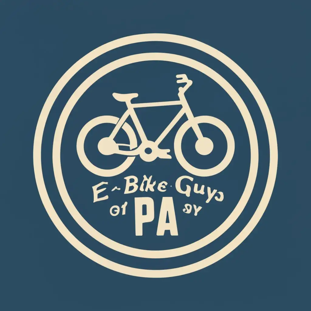 logo, Bikes, with the text "E-Bike Guys of PA", typography, be used in Sports Fitness industry