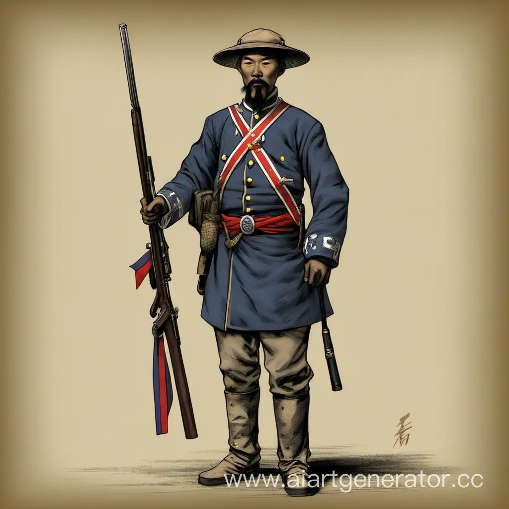 Yuan-Ti Confederate solder 1880