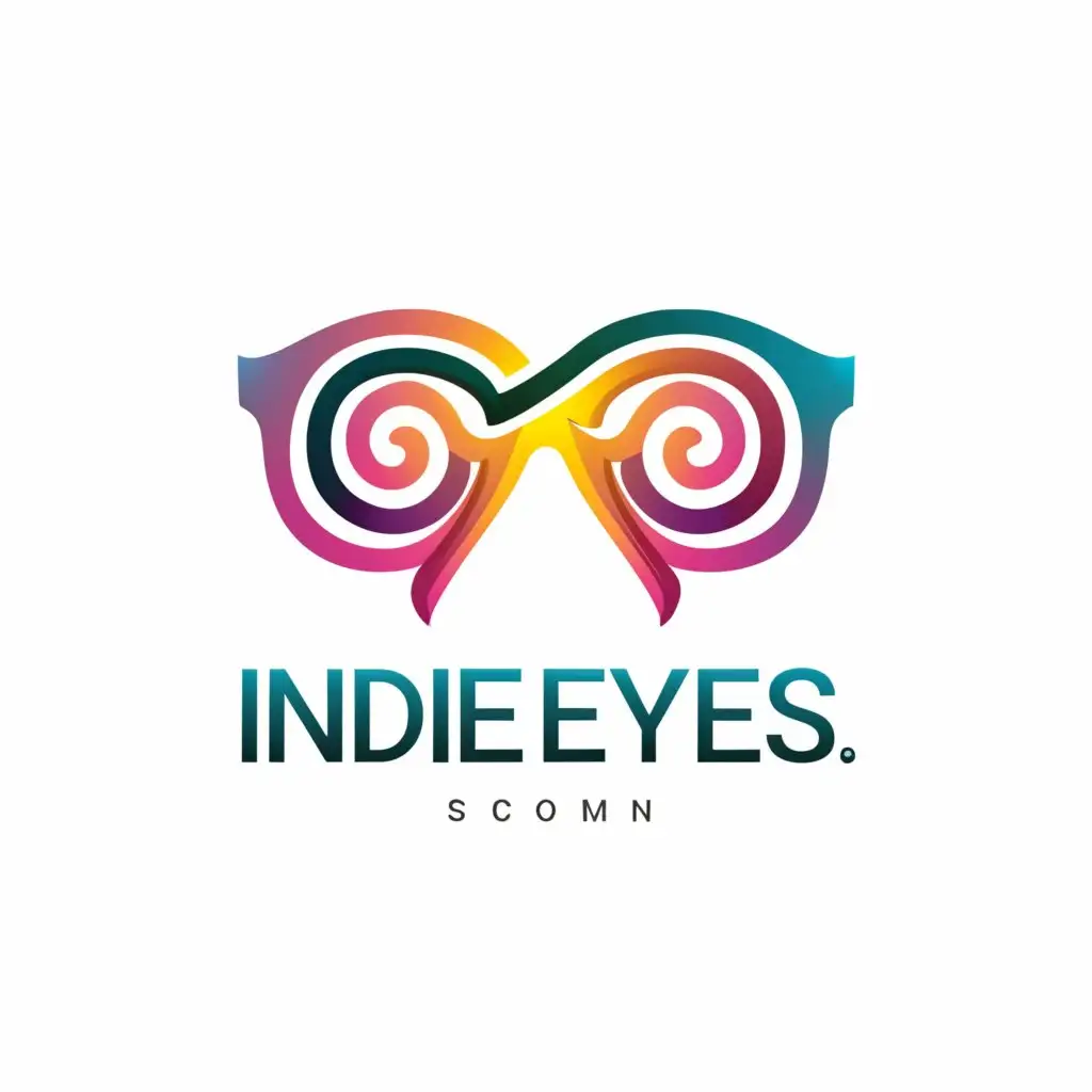 a logo design,with the text "IndieEyes.com", main symbol:Eyewear,complex,be used in Retail industry,clear background