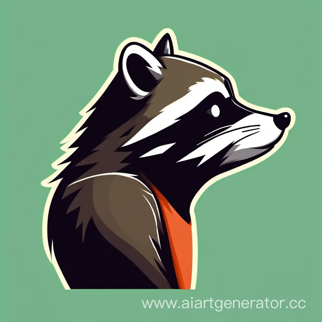 Simplified-Style-Raccoon-Profile-in-16-Colors-Game-Character-Design