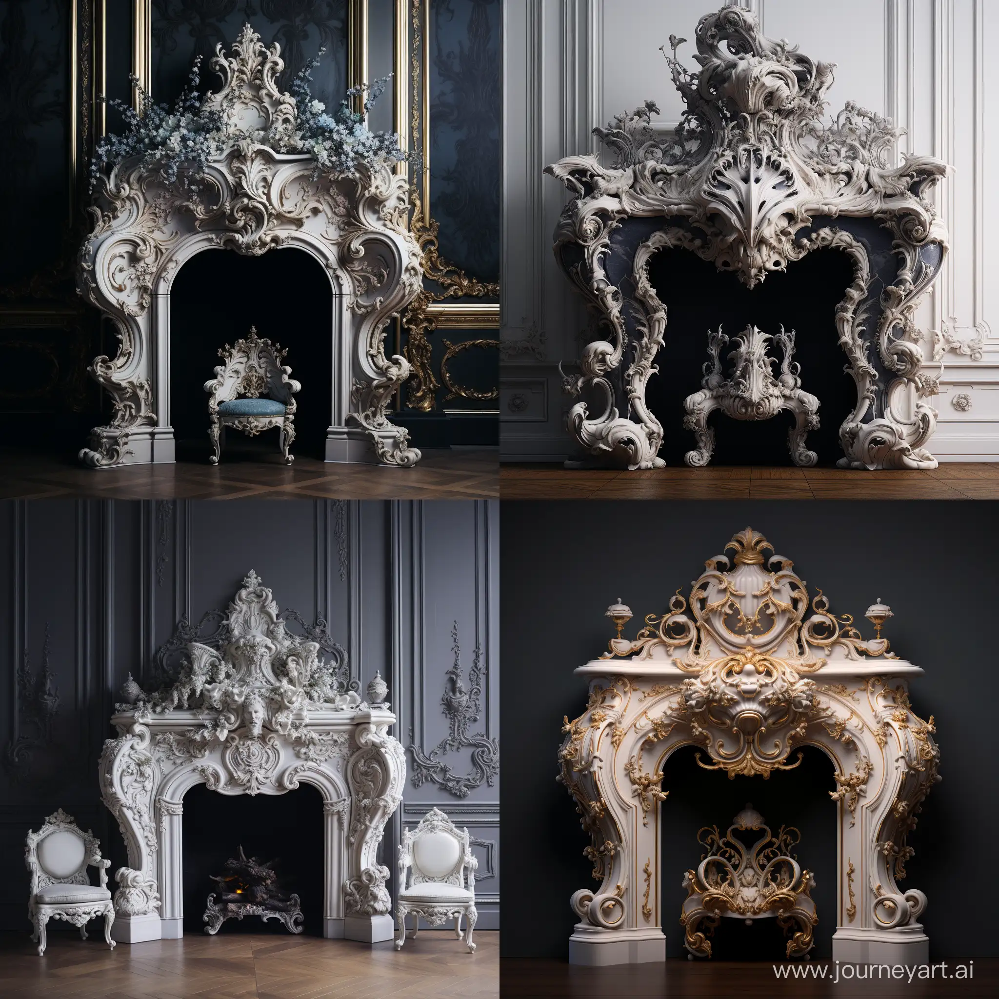 Elegant-Rococo-Fireplace-Art