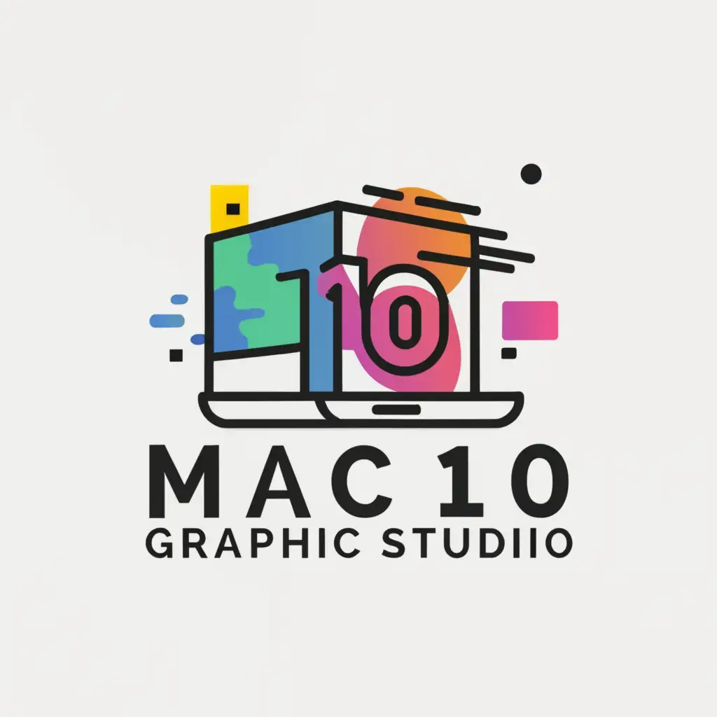 a logo design,with the text "Mac10 Graphics Studio", main symbol:graphic design,Moderate,be used in Retail industry,clear background