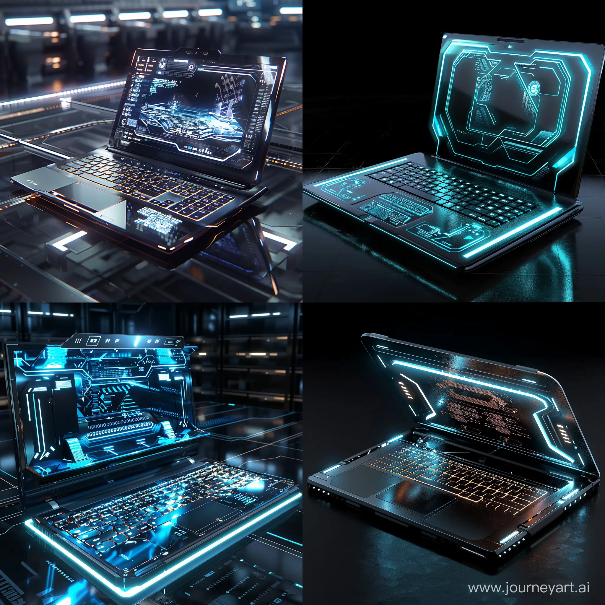 Futuristic-Laptop-in-HighTech-World-Octane-Render-Technology