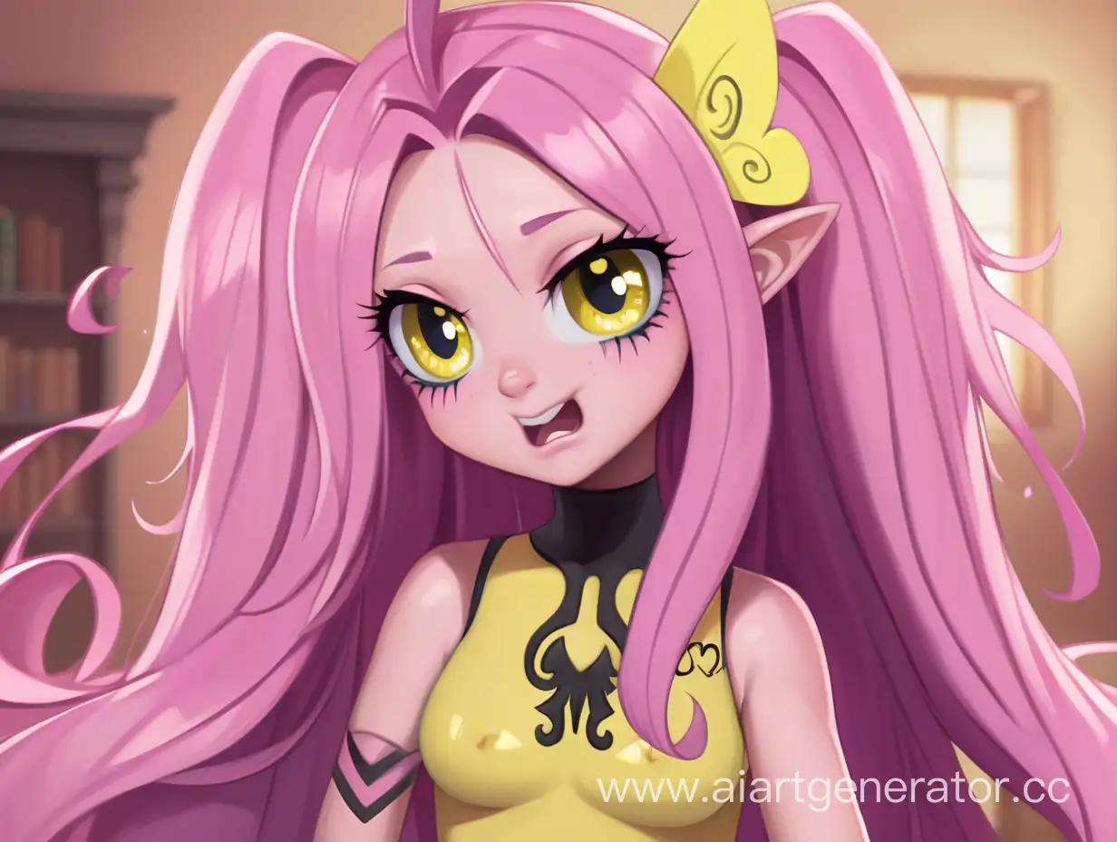 Fluttershy-Human-Demon-Transformation