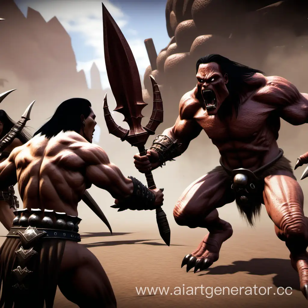 Epic-Battle-Conan-Exiles-Monsters-Clash-with-Brave-Humans