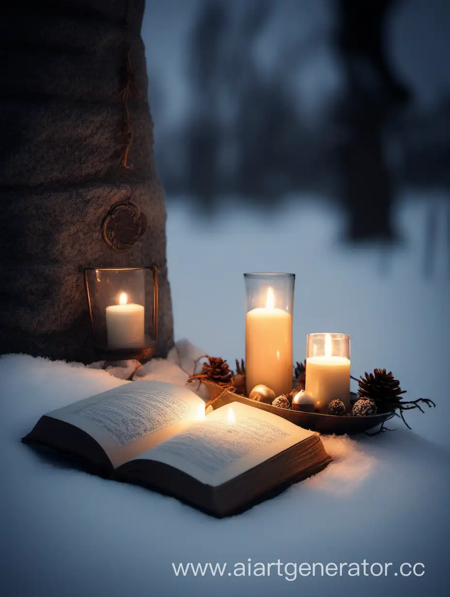 Enchanting-Winter-Evening-Lit-by-Candlelight