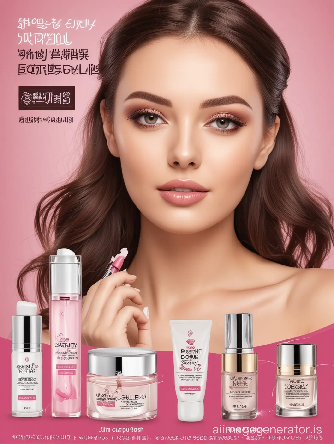 Create advertising banner for cosmetic shop