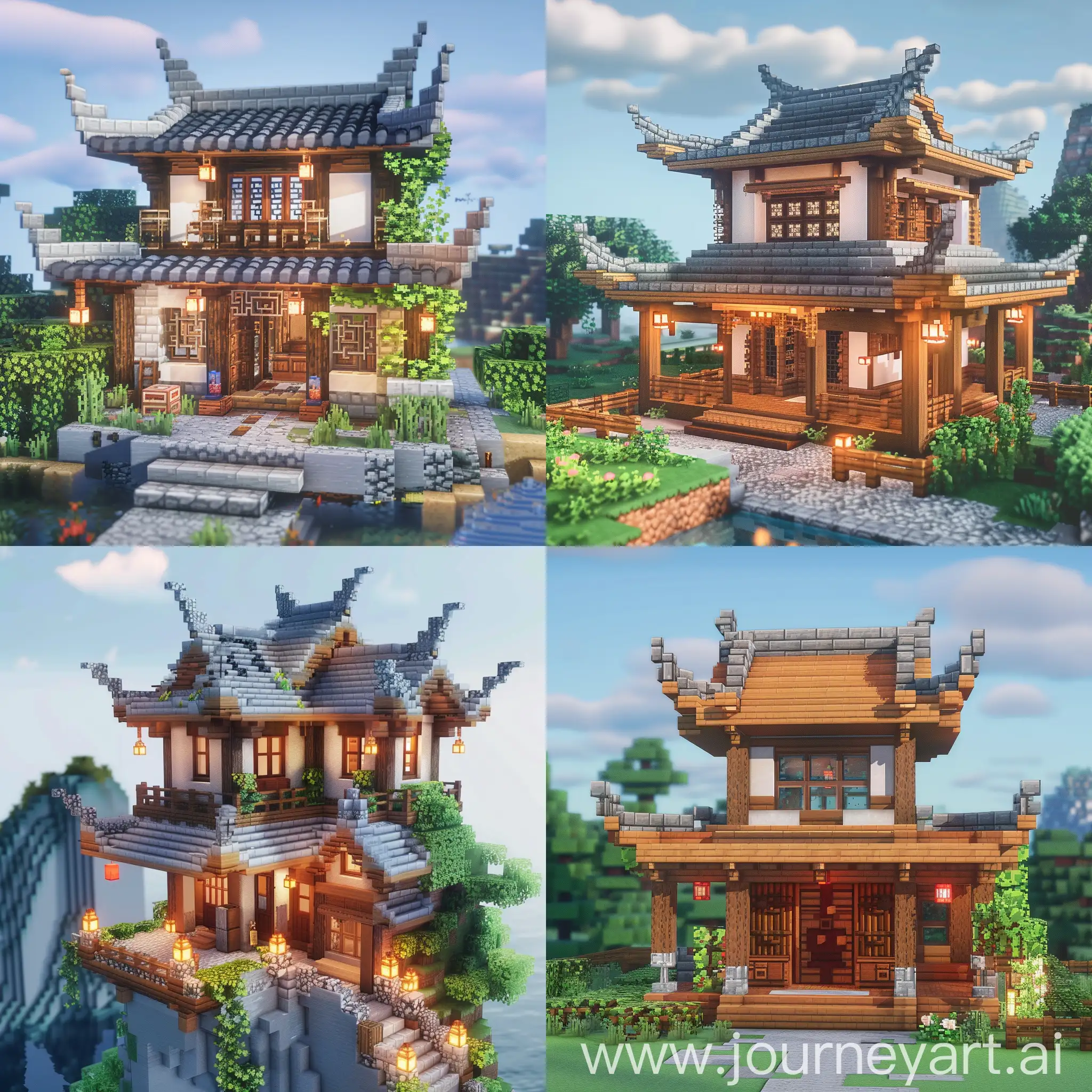 Charming-Chinesestyle-Minecraft-House
