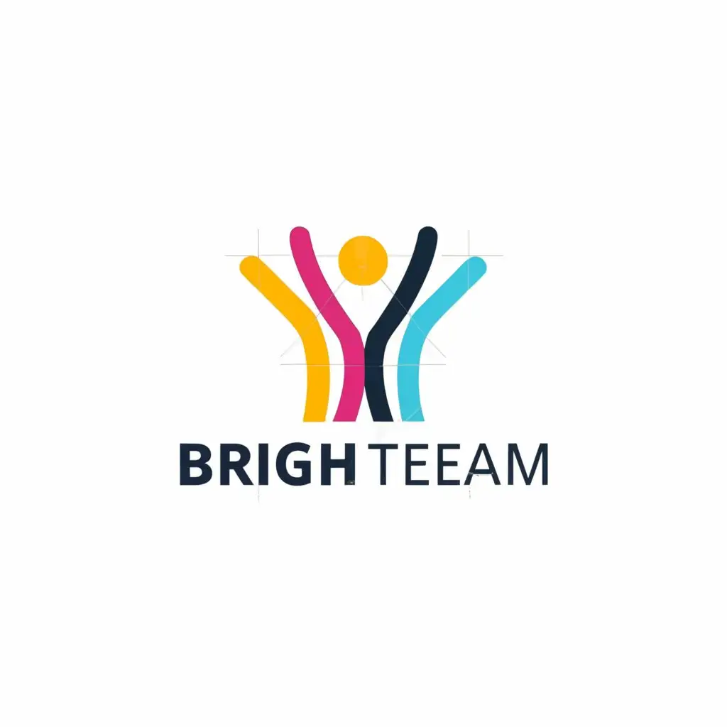 a logo design,with the text "BRIGHT TEAM", main symbol:HUMAN,Moderate,be used in Finance industry,clear background