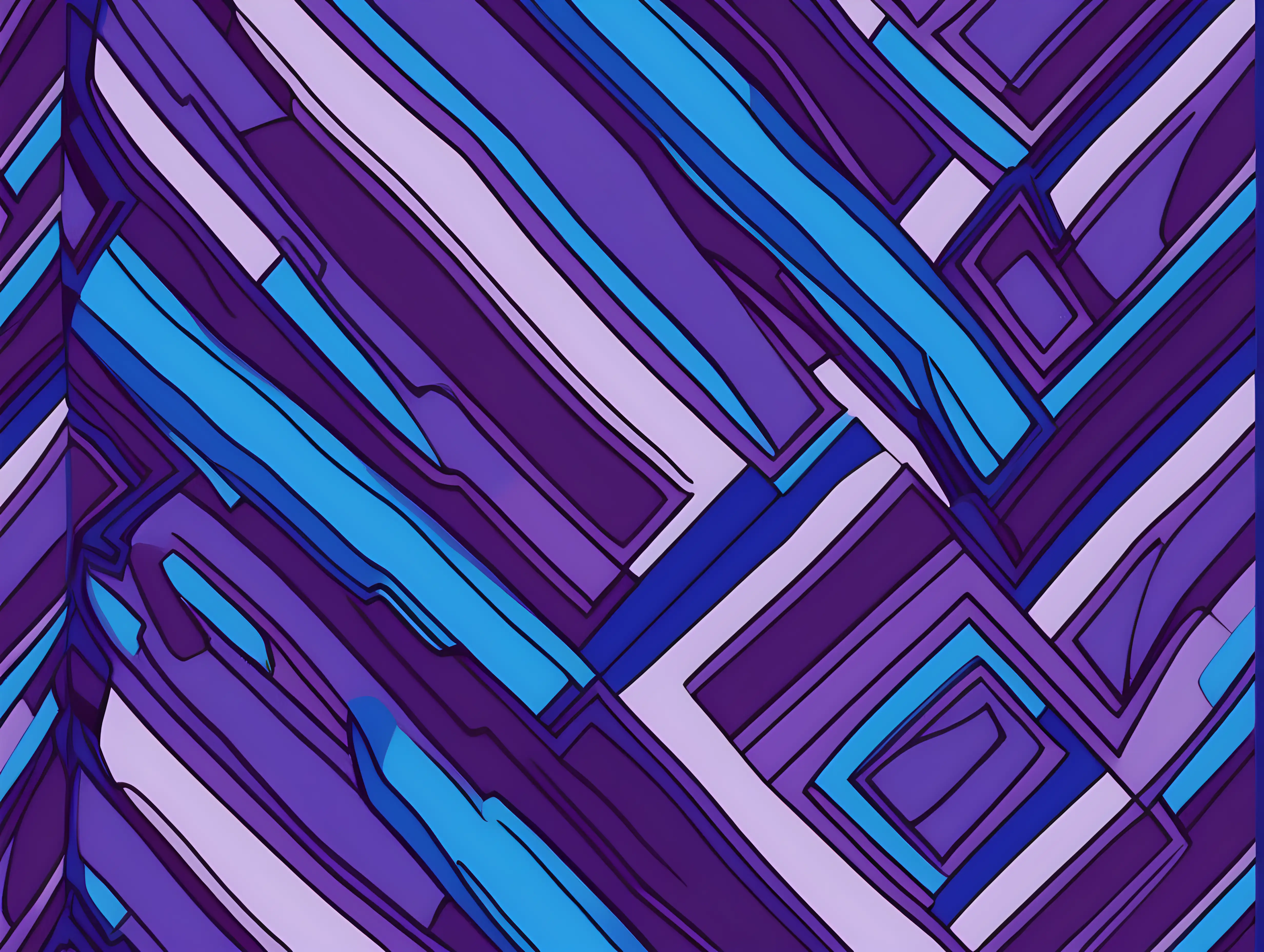 Abstract Purple and Blue Irregular Pattern