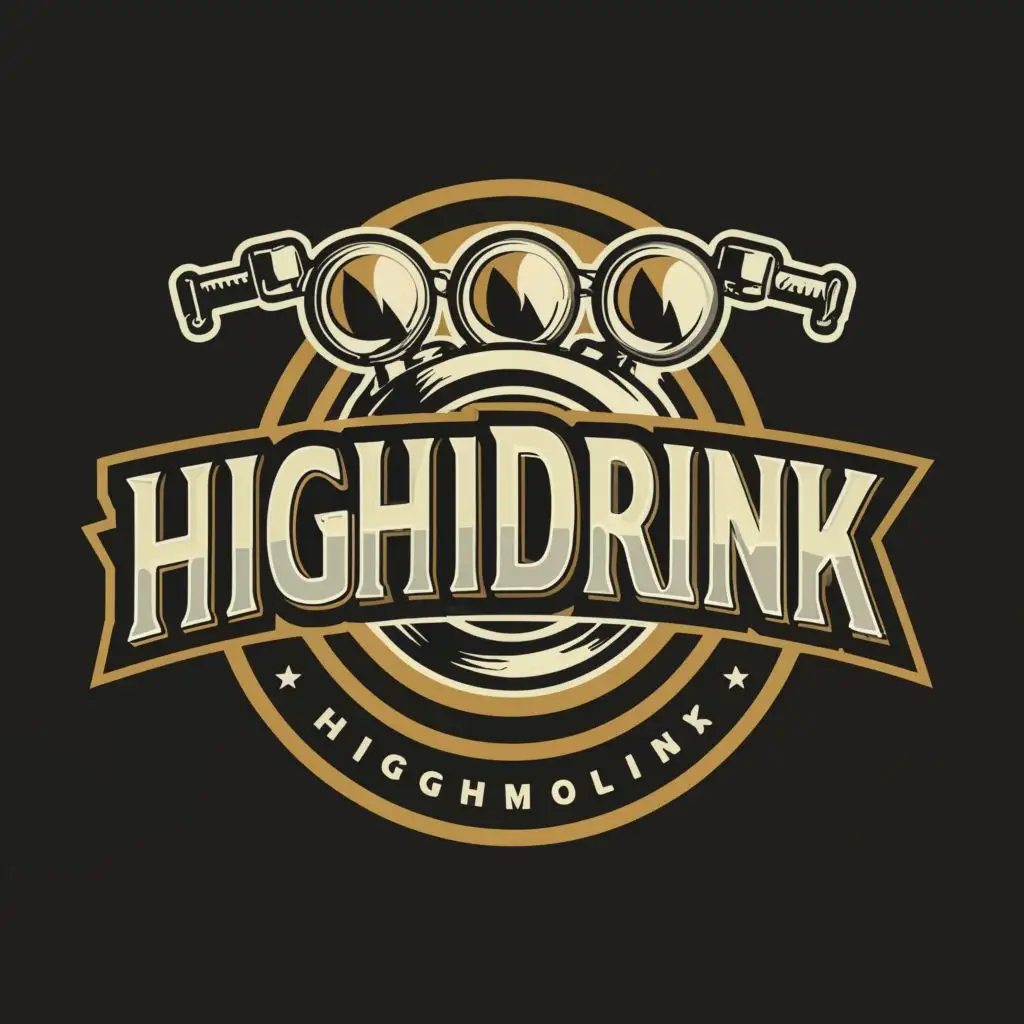 a logo design,with the text "Team Highdrink", main symbol:Motorcycle,Moderate,be used in Travel industry,clear background