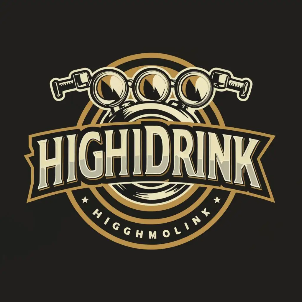 LOGO-Design-For-Team-Highdrink-Bold-Motorcycle-Emblem-for-Travel-Enthusiasts