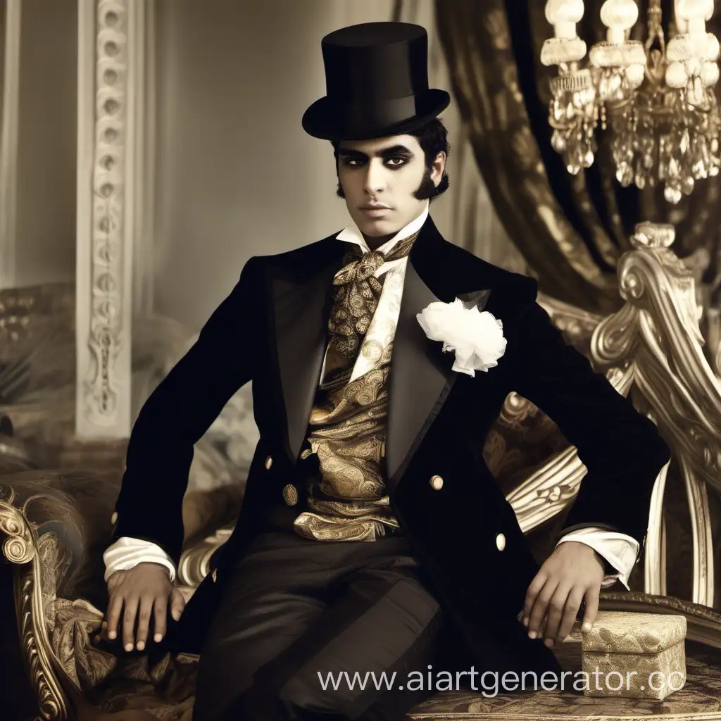 Luxurious-Karachay-Dressed-as-Dandy-Surrounded-by-Pomp-and-Wealth