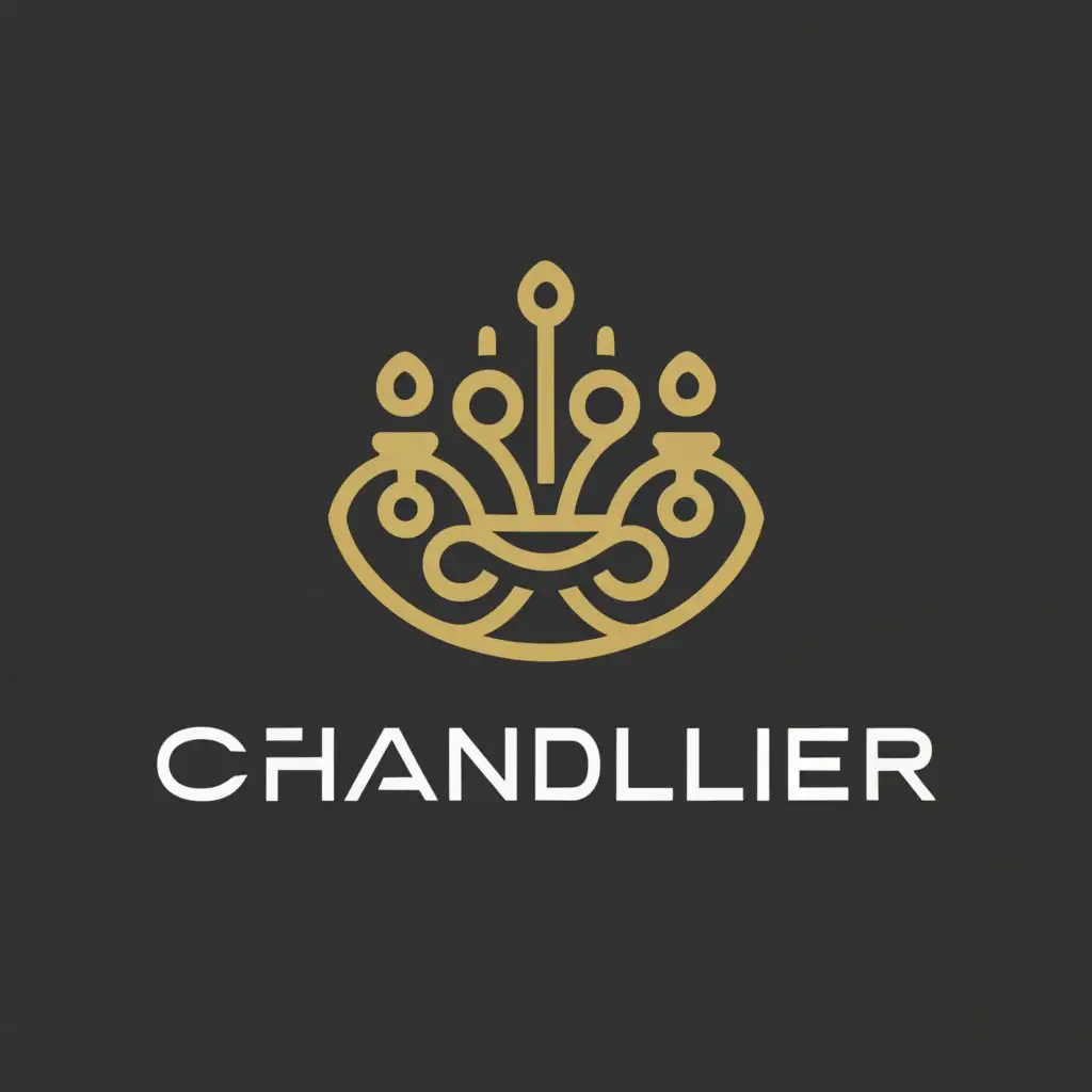 a logo design,with the text "Chandelier", main symbol:lights,Moderate,clear background