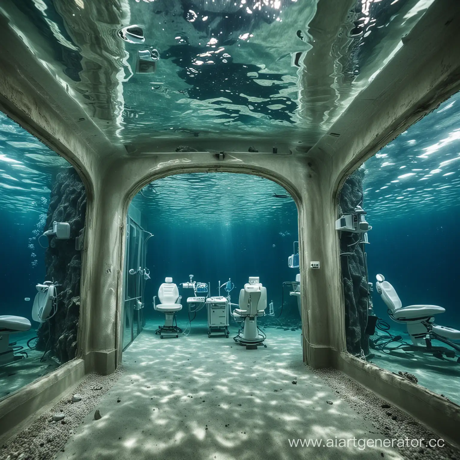 Underwater-Dental-Clinic-with-Marine-Life