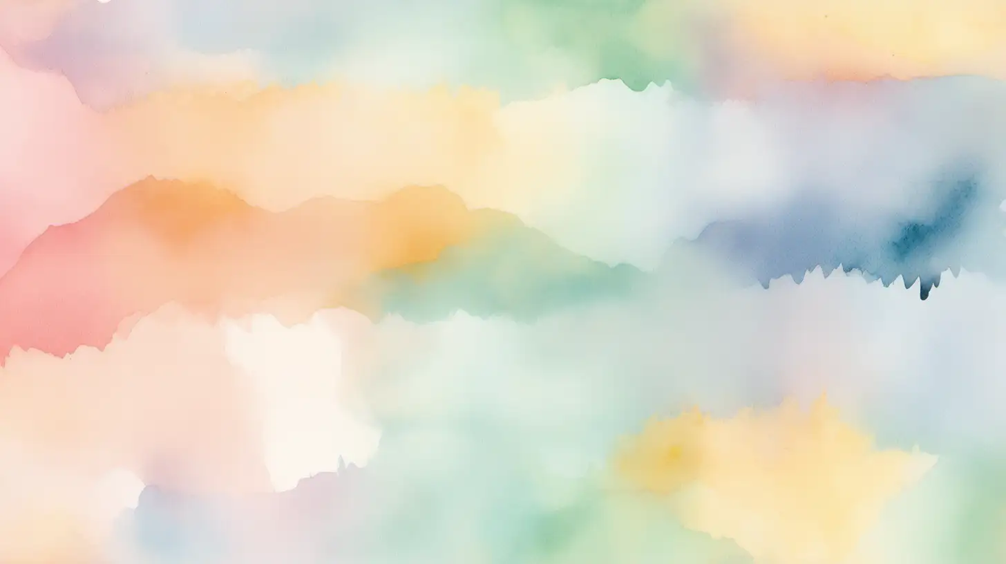 A watercolor-inspired background with soft pastel hues blending seamlessly into one another.