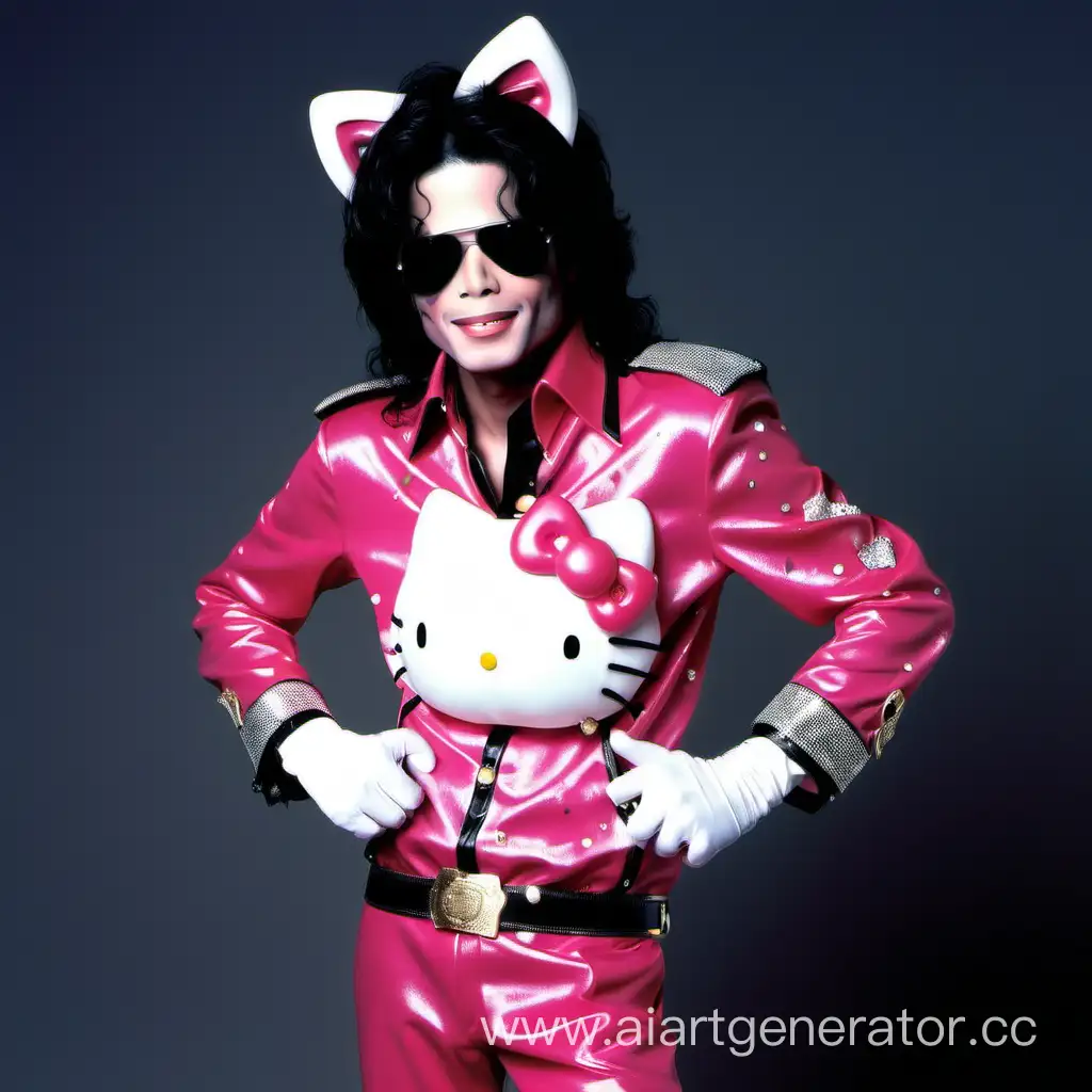Michael-Jackson-Impersonator-Dazzles-in-Hello-Kitty-Costume