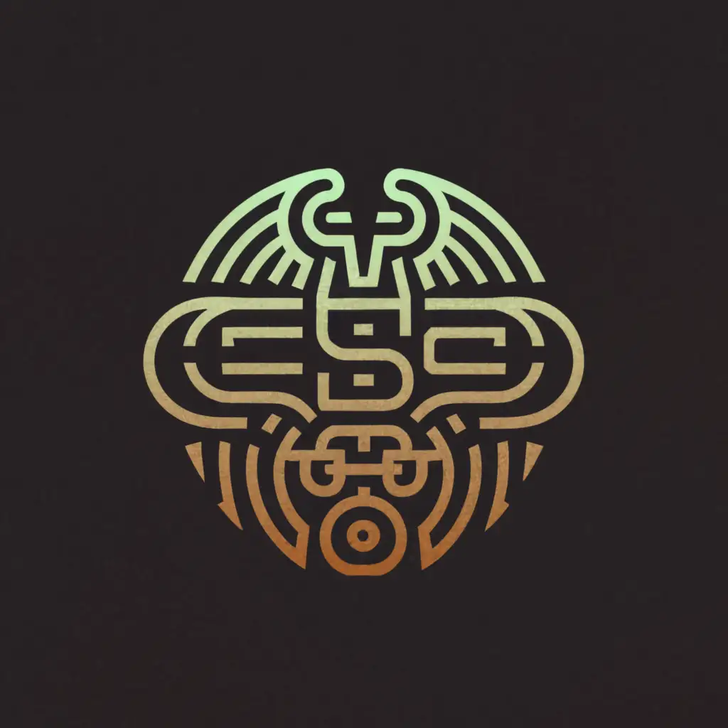 a logo design,with the text "CSC", main symbol:Maya ancient parchment with documents and text blog in social network,Moderate,be used in Technology industry,clear background