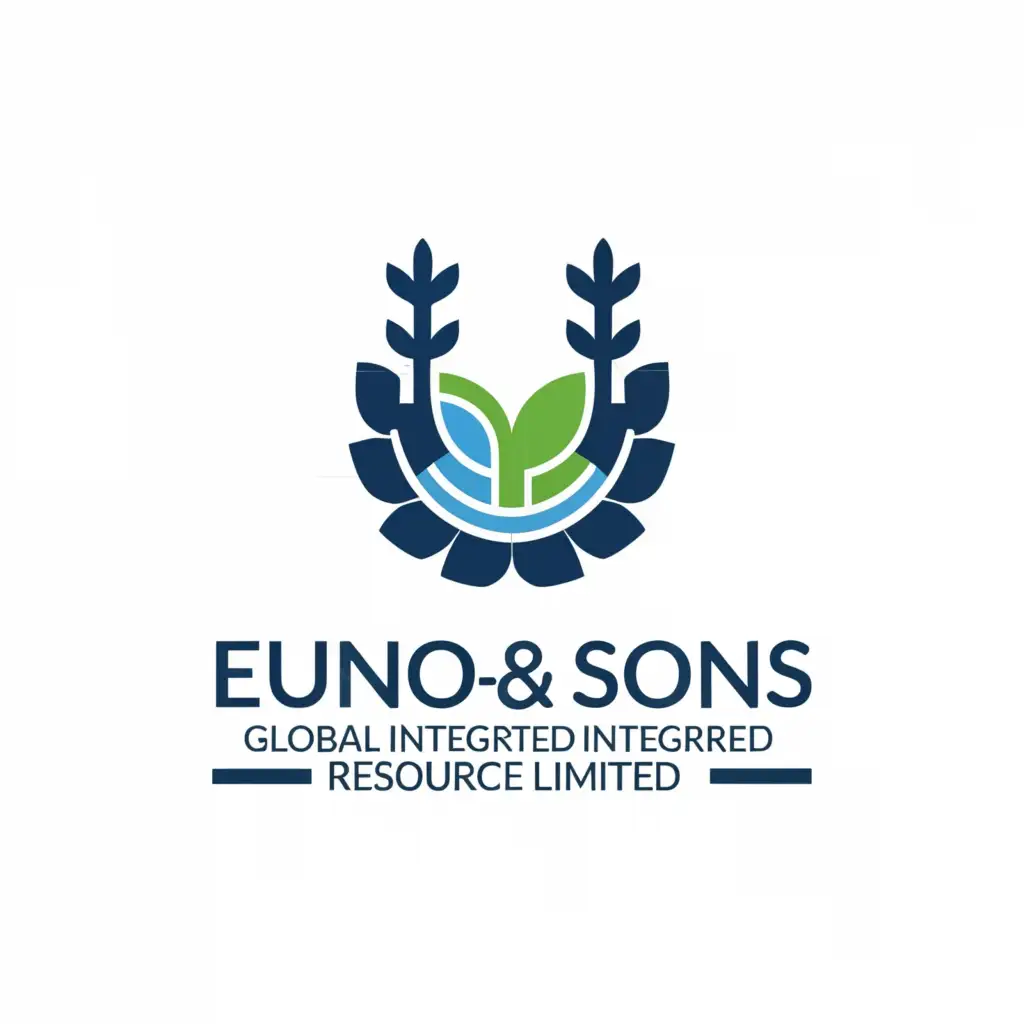 a logo design,with the text "EUNO-EVA & SONS GLOBAL INTEGRATED RESOURCES LIMITED", main symbol:agriculture/transport/communication,Moderate,clear background