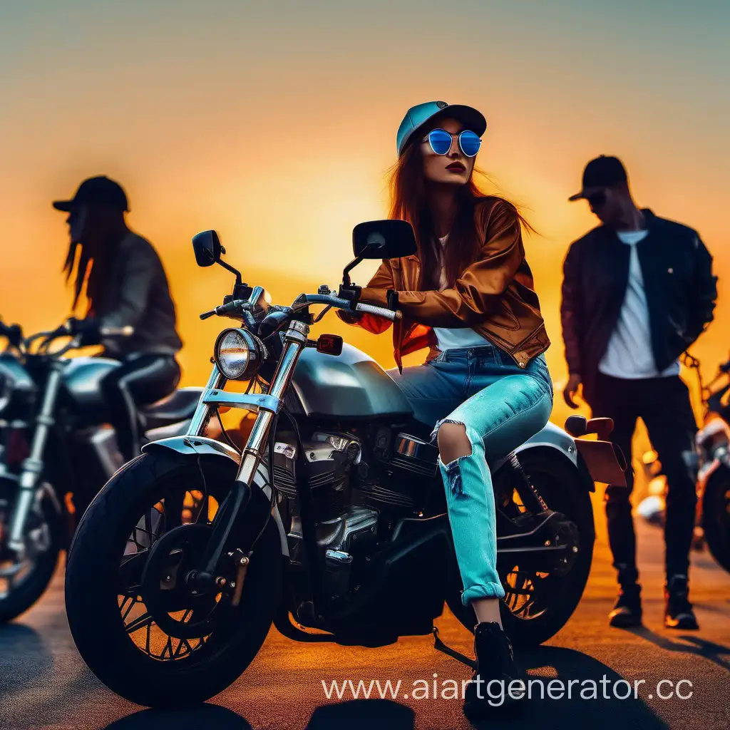 Dawn-Motorcycle-Ride-with-Friends