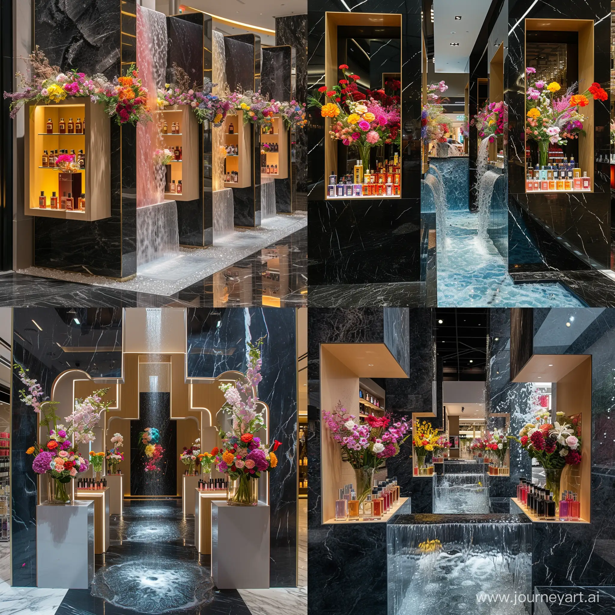 Luxurious-Perfume-Kiosk-Elegant-Design-with-Cascading-Waterfall