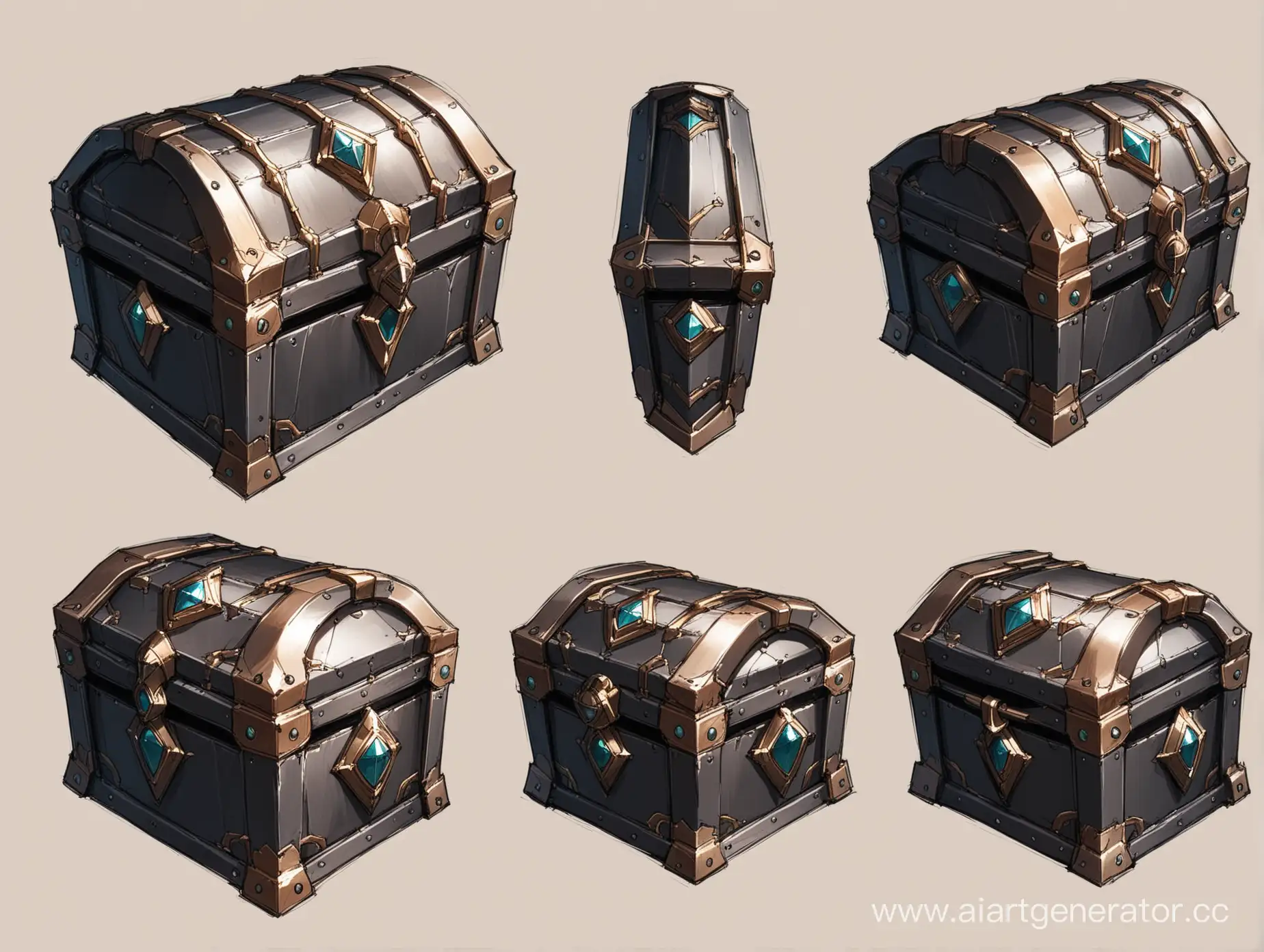 Exquisite-Cool-Iron-Chest-Rendered-in-Detailed-Imagery