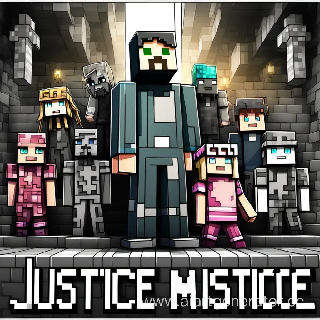 Children-Fighting-Dark-Forces-for-Justice-in-Minecraft-Style