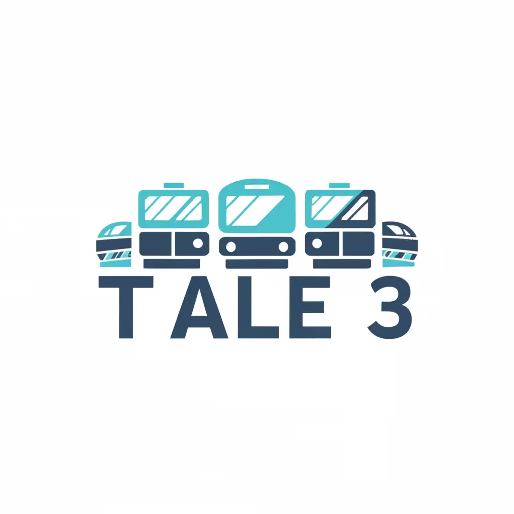 a logo design,with the text "Tale3?", main symbol:buses,Moderate,be used in Travel industry,clear background