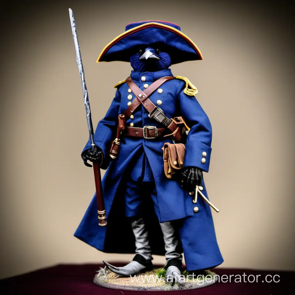 Kenku Confederate general 1880 in dark blu uniform