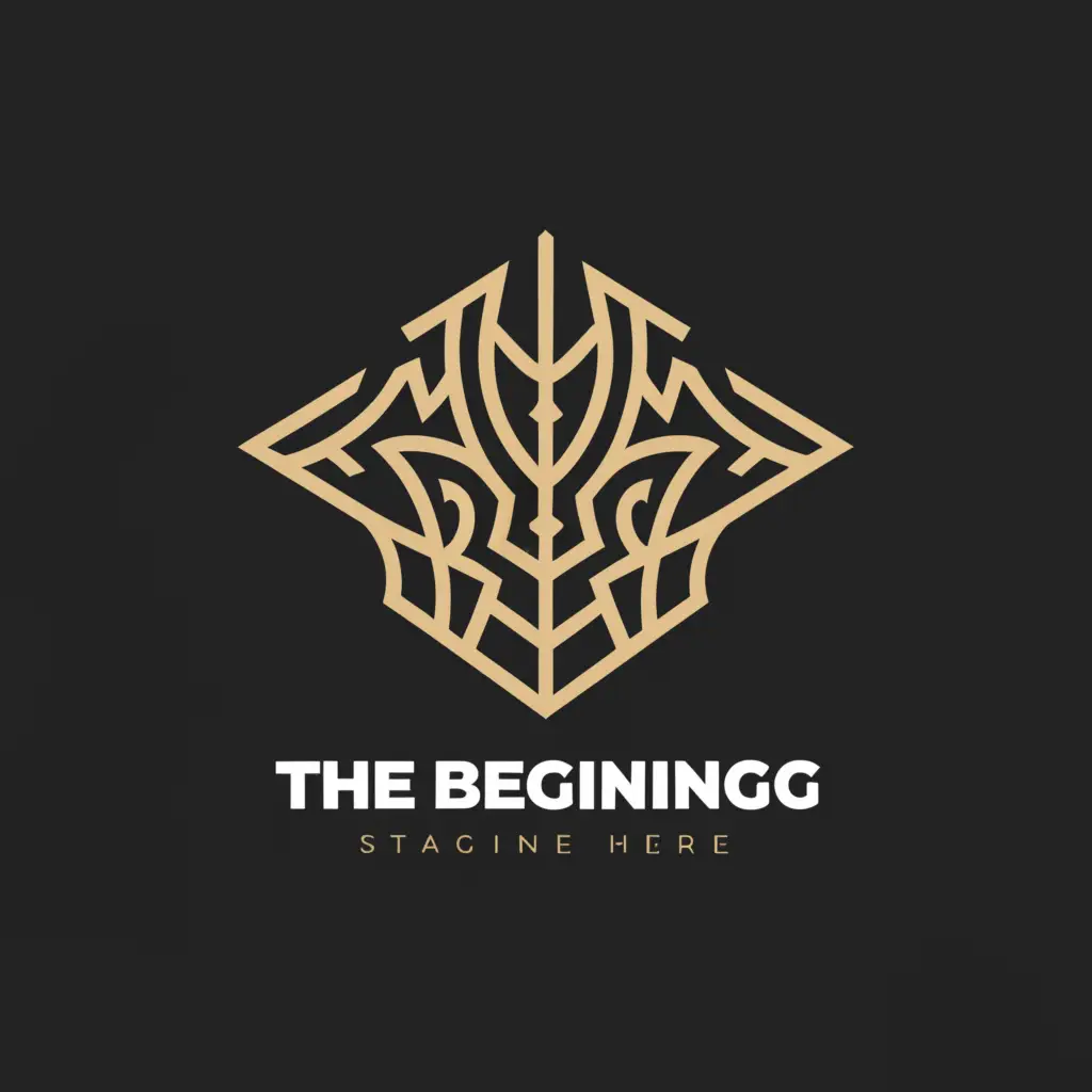 a logo design,with the text "The beginning", main symbol:dark future times with scary creatures called guards,complex,be used in Religious industry,clear background
