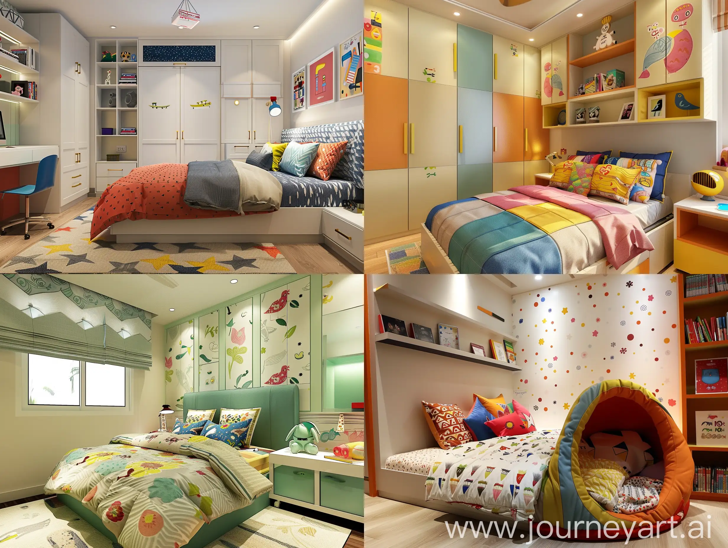 Vibrant-Indian-Kids-Bedroom-with-Traditional-Decor