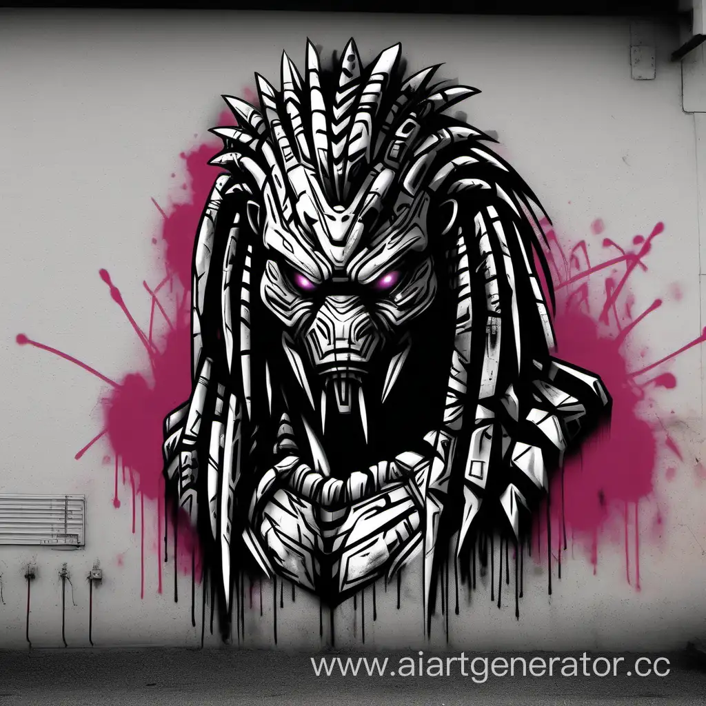 png графити Predator с фильма