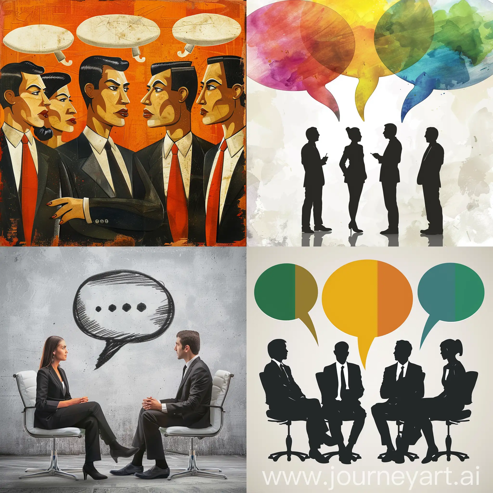 Speaking and Listening Etiquette Wall Art