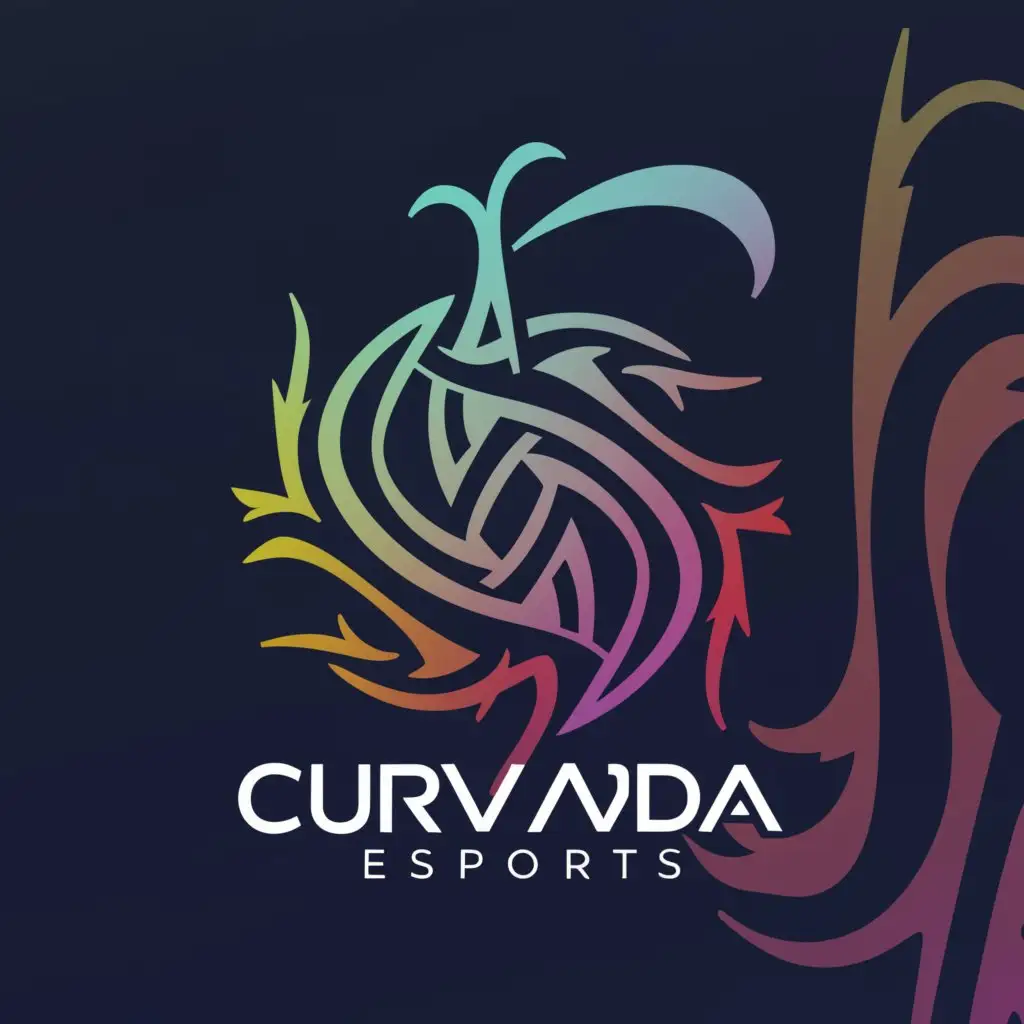 a logo design,with the text "Curvada Esports", main symbol:CA symbol Creative,complex,be used in Nonprofit industry,clear background
