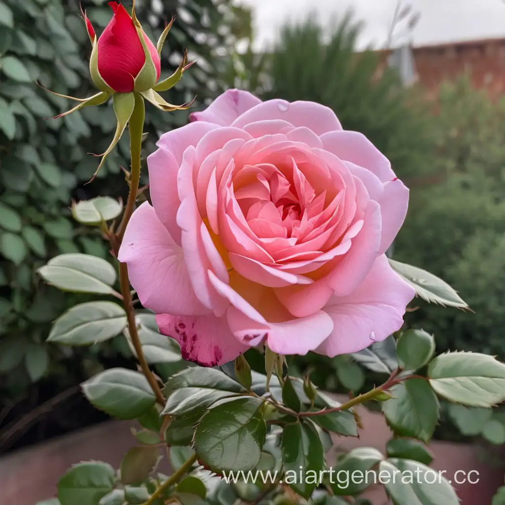 Blooming-Rose-Flower-in-Full-Blossom
