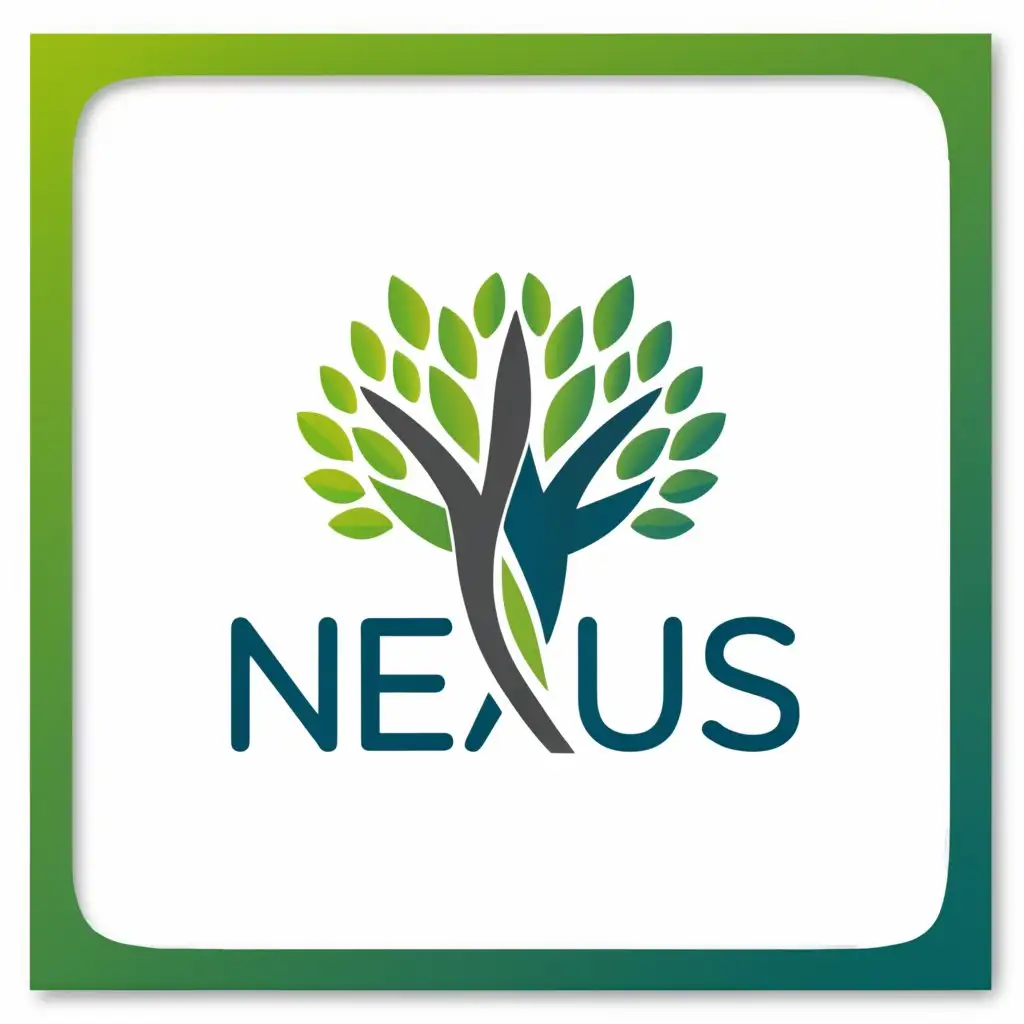 a logo design,with the text "NEXUS", main symbol:TREE OF LIFE,Moderate,be used in Finance industry,clear background