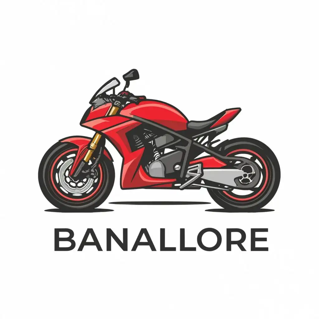 a logo design,with the text "Bangalore", main symbol:Super bike ,Moderate,clear background