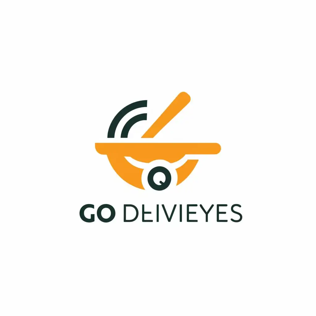 a logo design,with the text "Go deliveries", main symbol:Food,Moderate,be used in Restaurant industry,clear background