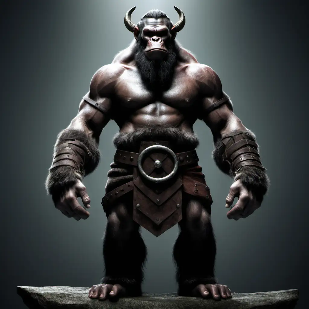 Ape Viking Fusion with Mighty Strength and Nordic Spirit