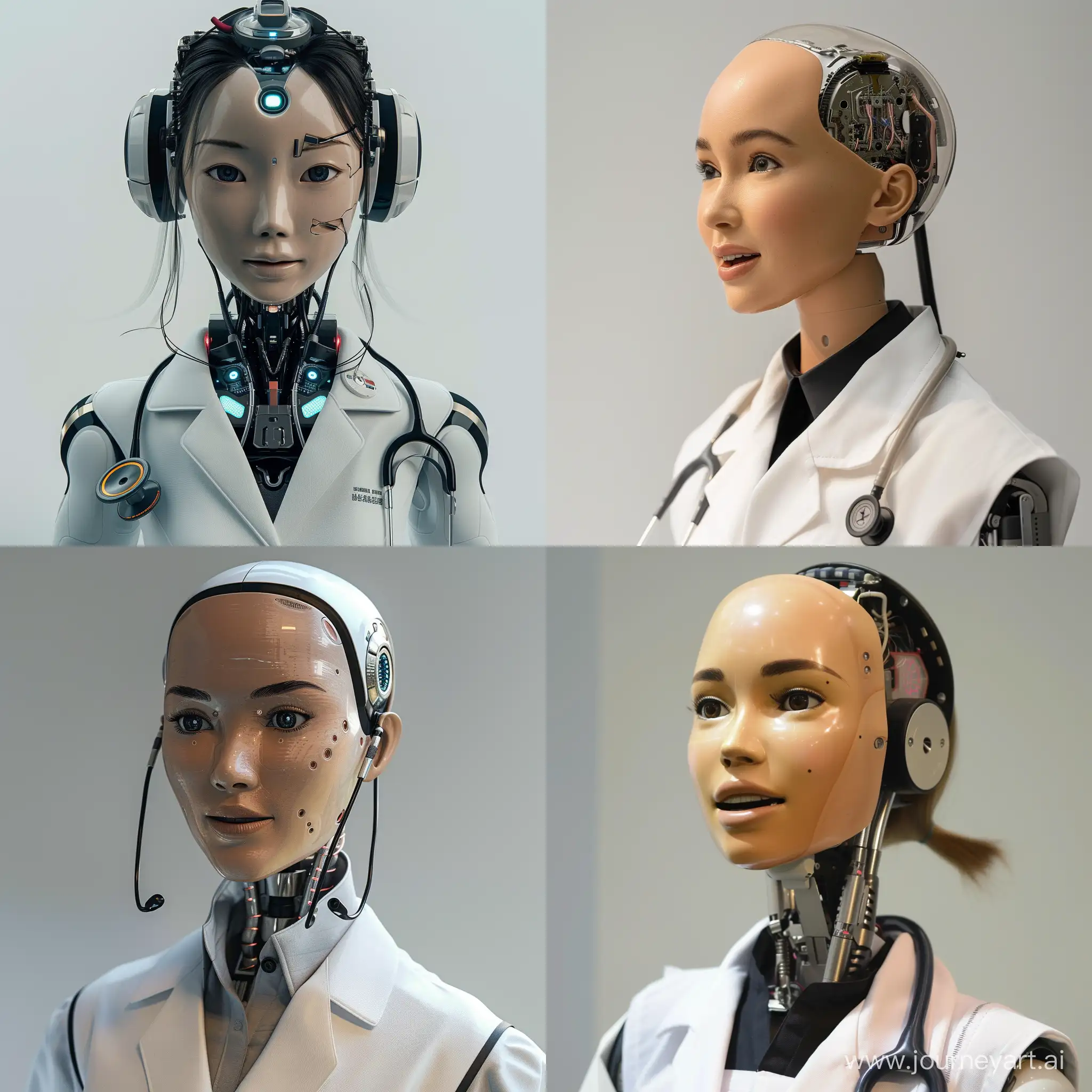 Futuristic-Female-Robot-Doctor-Speaking-in-Elegant-Attire