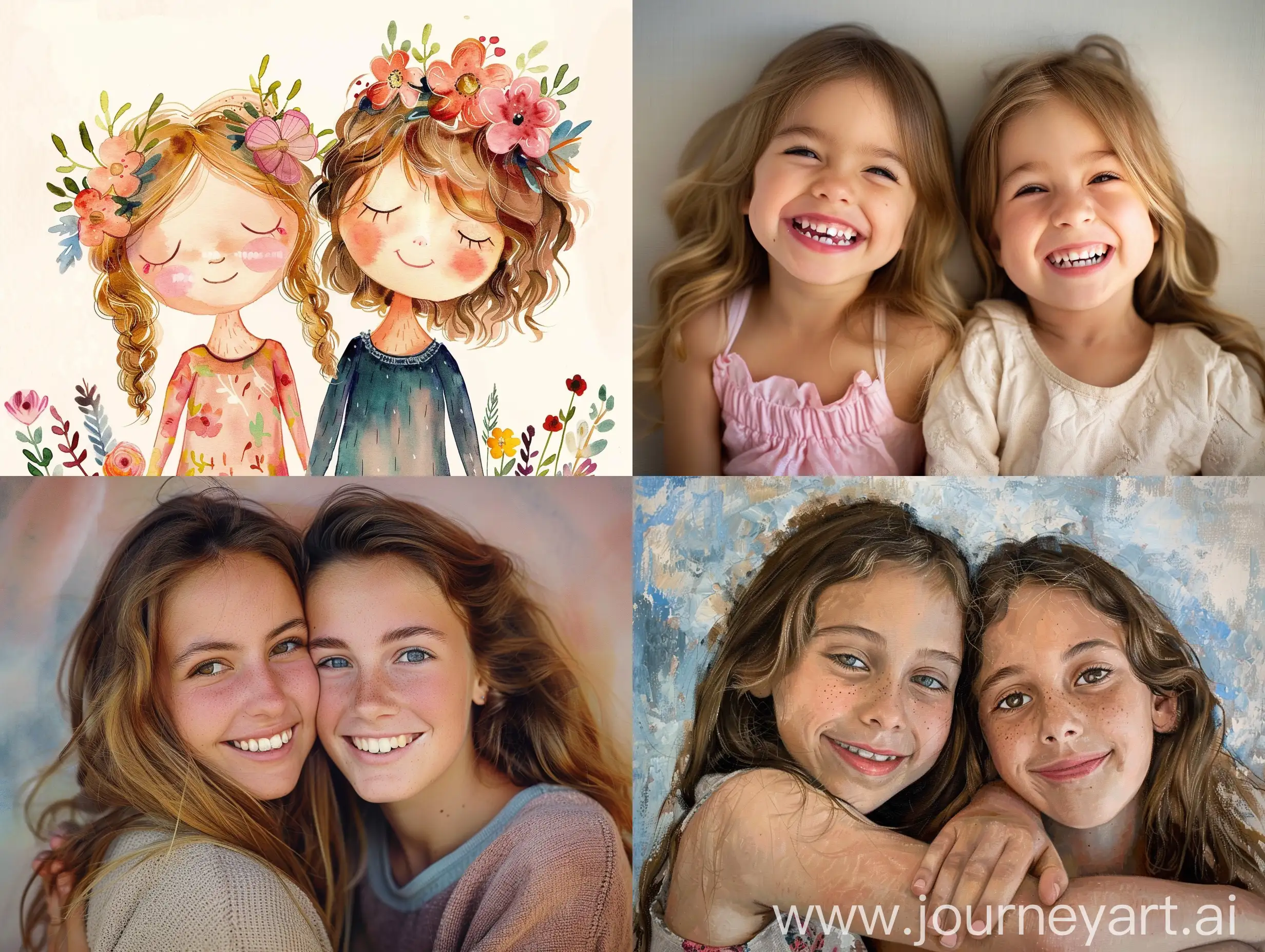 Joyful-Sisters-Embracing-in-Portrait-Aspect-Ratio