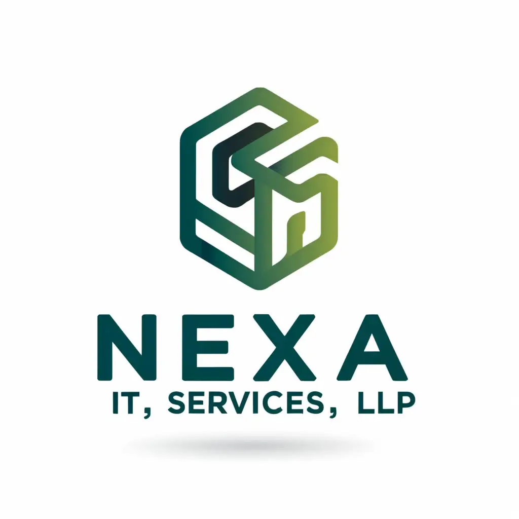 a logo design,with the text Nexa It Services Llp, main symbol:Nexa It Services,Moderate,be used in Internet industry,clear background
