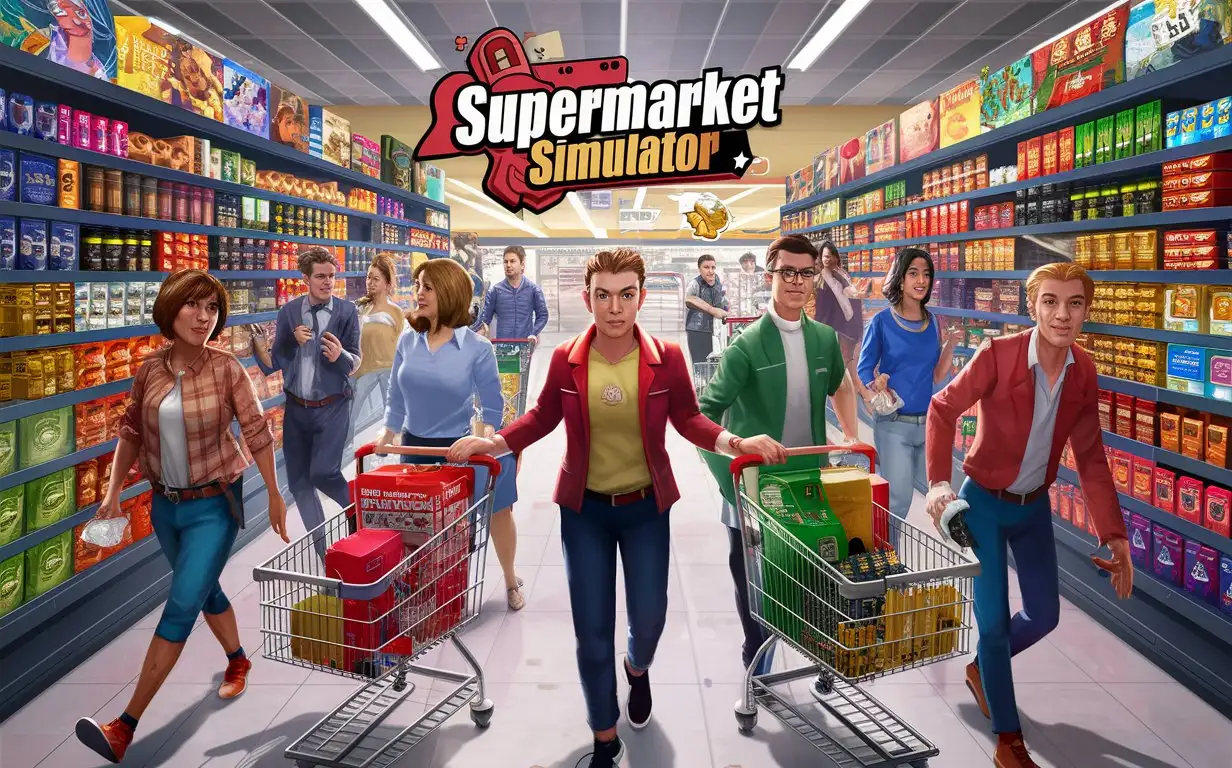 Vibrant-Supermarket-Simulator-Busy-Aisles-and-Shopping-Carts