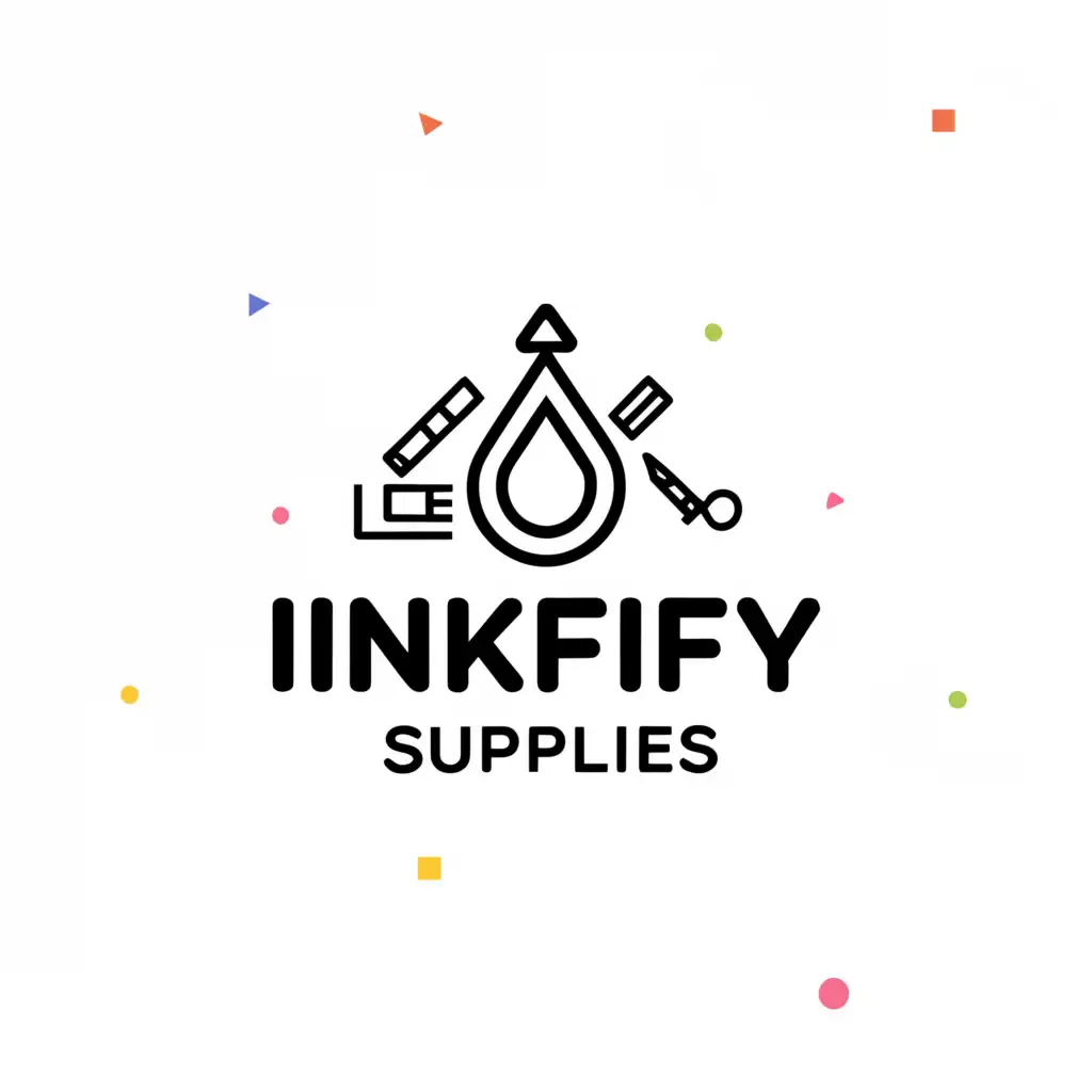 a logo design,with the text "Inkify Supplies", main symbol:Ink, print, school supplies,Moderate,clear background