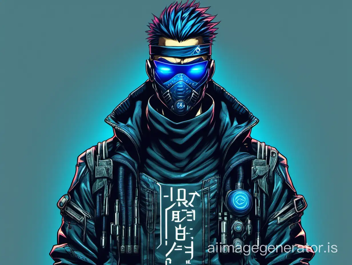 Injective-Message-Cyberpunk-Ninja-with-Striking-Blue-Eyes